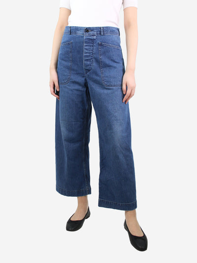 Blue wide-leg jeans - size UK 10 Trousers Chimala 