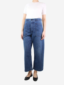 Chimala Blue wide-leg jeans - size UK 10