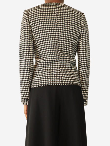 Black and white houndstooth blazer - size UK 8 alternate image