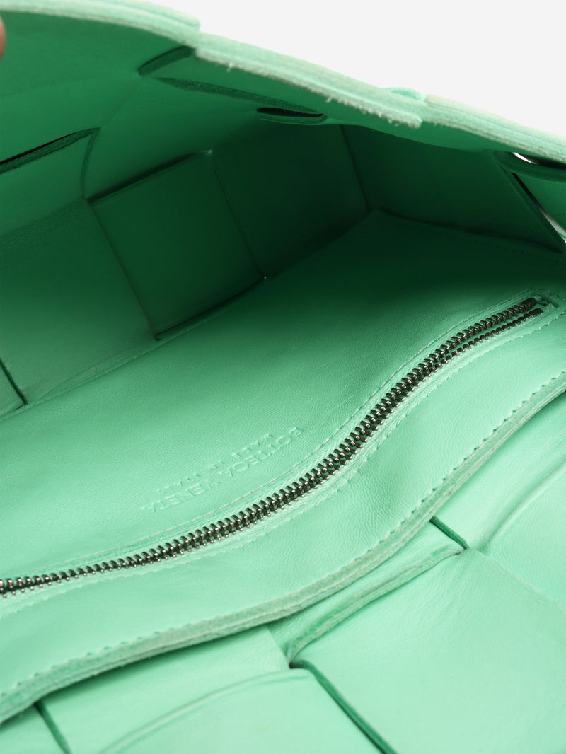 Green Intrecciato Cassette crossbody bag Shoulder bags Bottega Veneta 