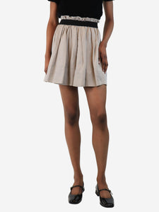 Isabel Marant Etoile Grey pleated mini skirt - size UK 8