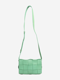 Green Intrecciato Cassette crossbody bag Shoulder bags Bottega Veneta 