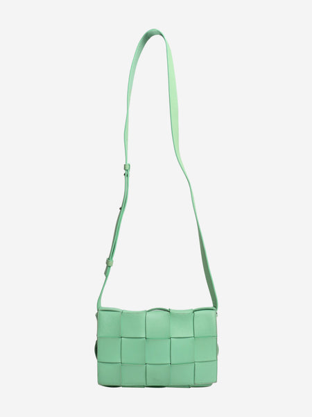 Green Intrecciato Cassette crossbody bag alternate image