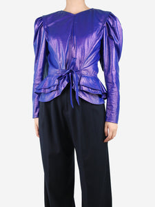 Isabel Marant Purple iridescent top - size UK 10