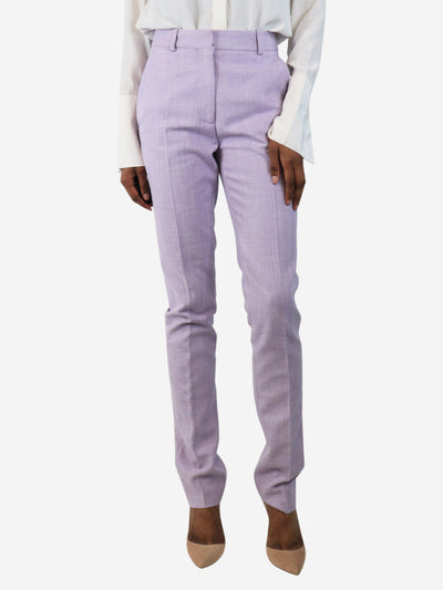 Purple tailored trousers - size UK 8 Trousers Victoria Beckham 
