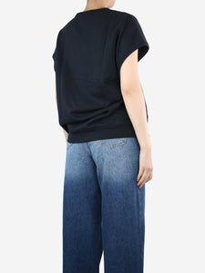 Dries Van Noten Black sleeveless sweatshirt - size XS