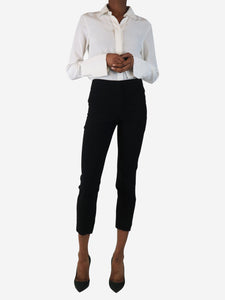 Alexander McQueen Black tailored trousers - size UK 4