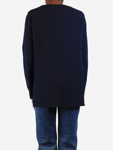 Stella McCartney Stella McCartney Navy half-zip pullover - size UK 6