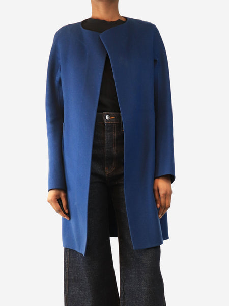 Blue cashmere coat - size UK 8 product image