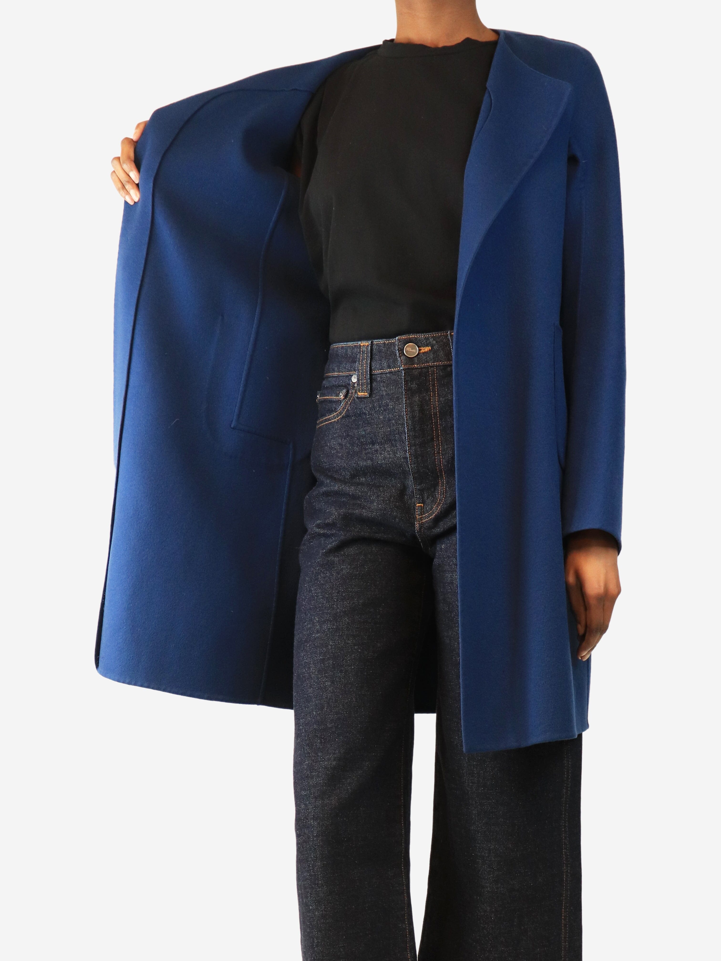 Blue cashmere coat - size UK 8 Coats & Jackets Jil Sander 