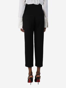 Jacquemus Black high-rise tapered trousers - size UK 6