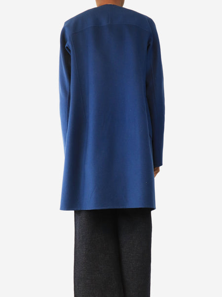 Blue cashmere coat - size UK 8 alternate image