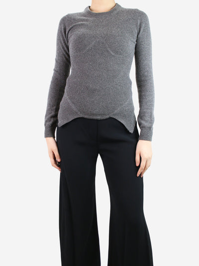 Grey wool-blend crewneck jumper - size M Knitwear Carven 