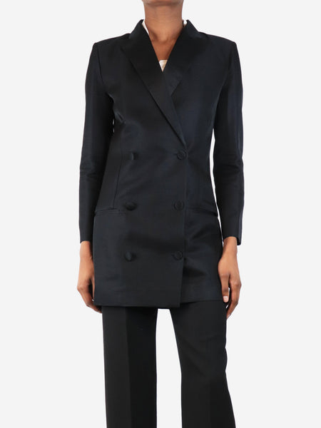 Black double breasted blazer - size UK 8 product image