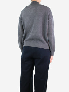 Brunello Cucinelli Grey cotton net cardigan - size M