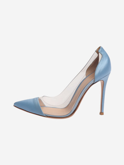Blue satin pvc heels - size EU 37.5 (UK 4.5) Heels Gianvito Rossi 