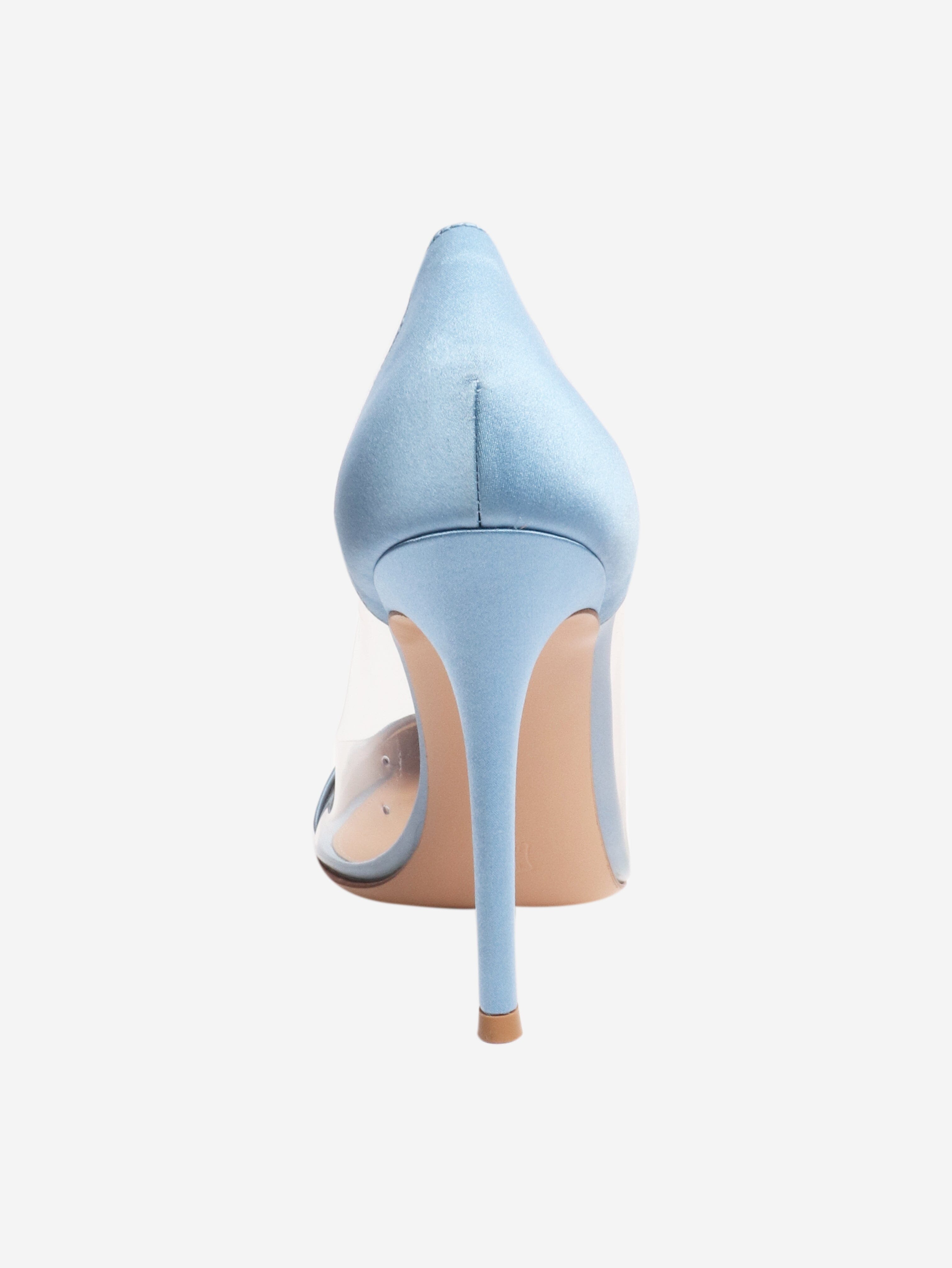 Blue satin pvc heels - size EU 37.5 (UK 4.5) Heels Gianvito Rossi 