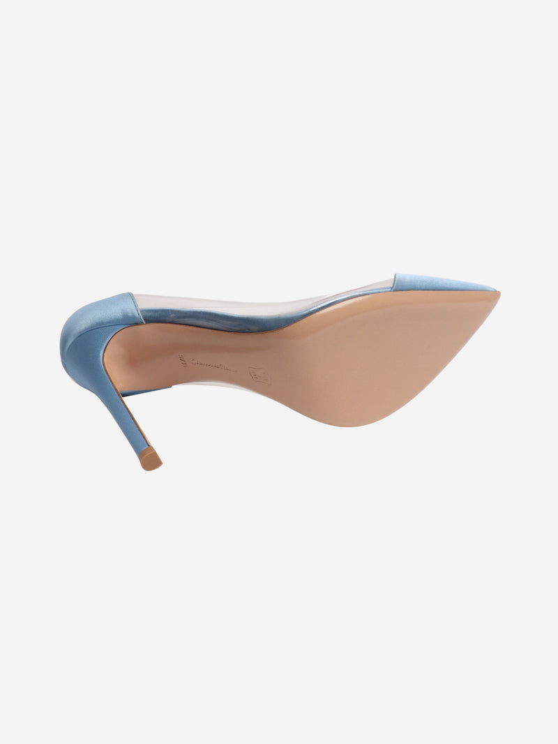 Blue satin pvc heels - size EU 37.5 (UK 4.5) Heels Gianvito Rossi 