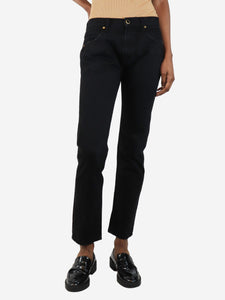 Khaite Black slim leg jeans - size UK 6