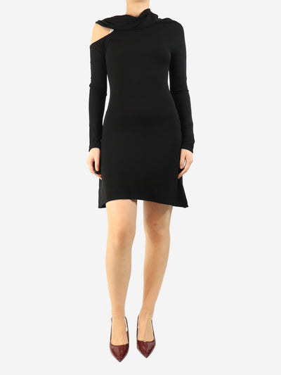 Black off the shoulder mini dress - size UK 10 Dresses Courreges 