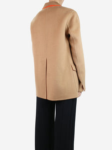 Joseph Beige wool-blend jacket - size UK 14