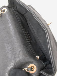 Chanel Black 2013 Chevron chain shoulder bag