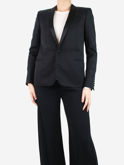 Black single-buttoned blazer - size UK 12 Coats & Jackets Saint Laurent 