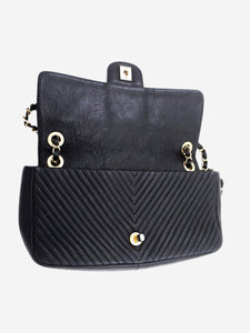 Chanel Black 2013 Chevron chain shoulder bag