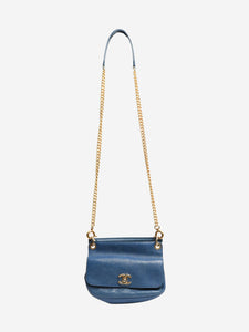 Chanel Blue 2017 Caviar Affinity shoulder bag