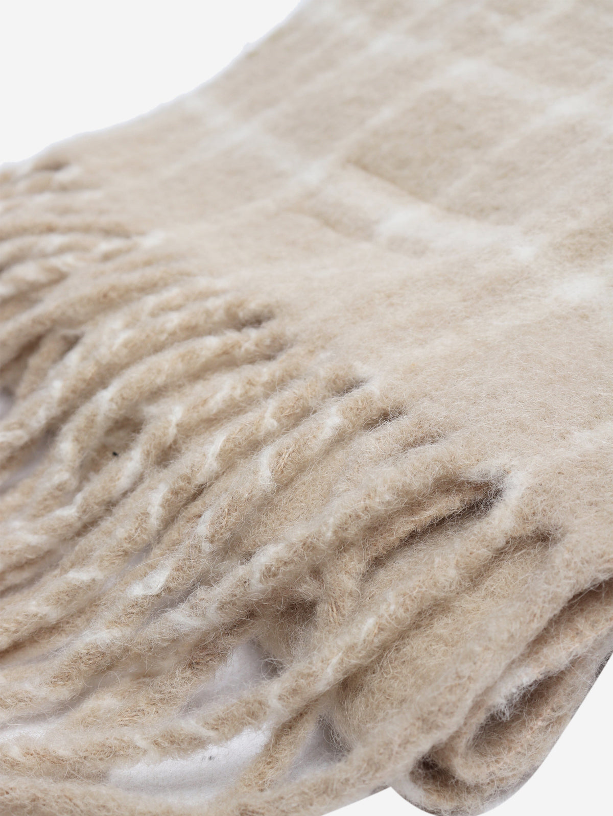 Beige checked L'Echarpe Carro scarf Scarves Jacquemus 