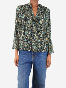 Zadig & Voltaire Black floral and paisley blouse - size XS