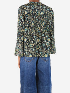 Zadig & Voltaire Black floral and paisley blouse - size XS