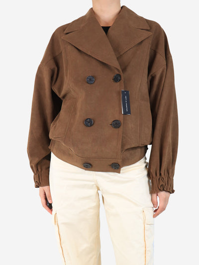 Brown faux suede jacket - size S Coats & Jackets Lvir 
