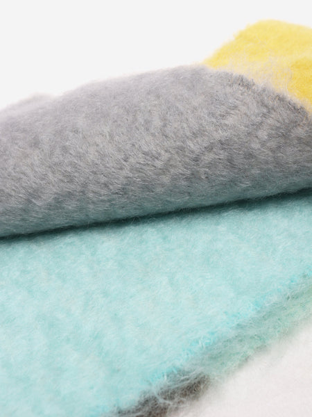 Multicolour striped mohair and wool scarf alternate image