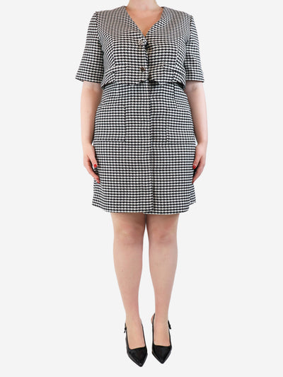 Black and white houndstooth midi dress - size Dresses Sandro 