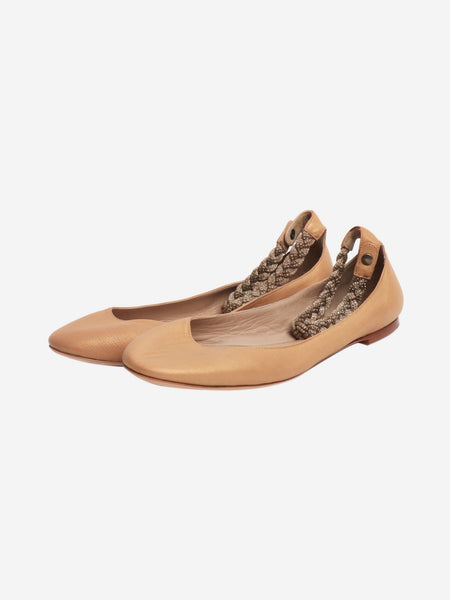 Gold ballet flats - size EU 40 alternate image