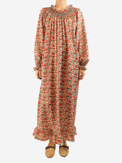 Pink floral maxi dress - One size Dresses Loretta Caponi 