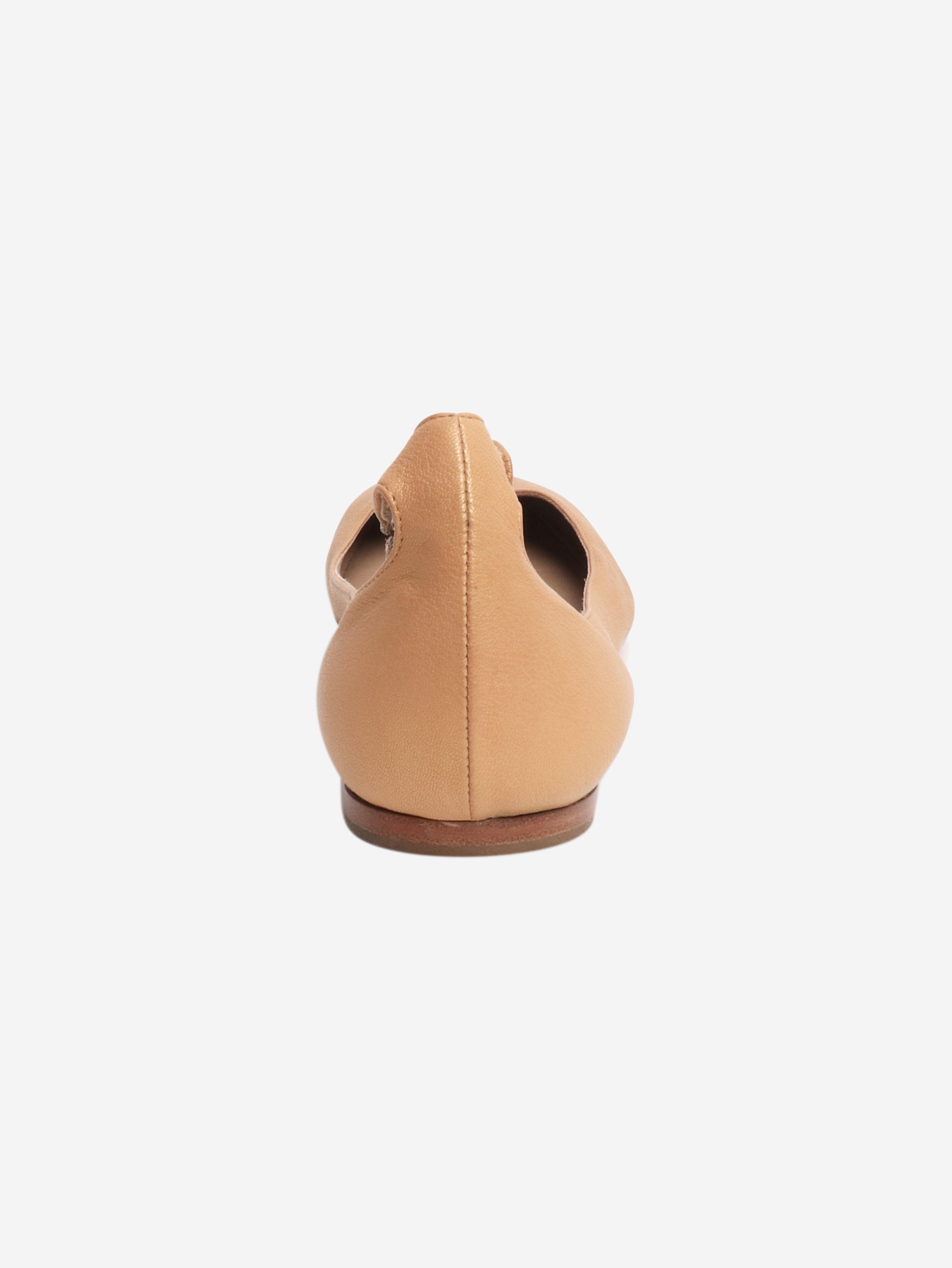 Gold ballet flats - size EU 40 (UK 7) Flat Shoes Chloe 