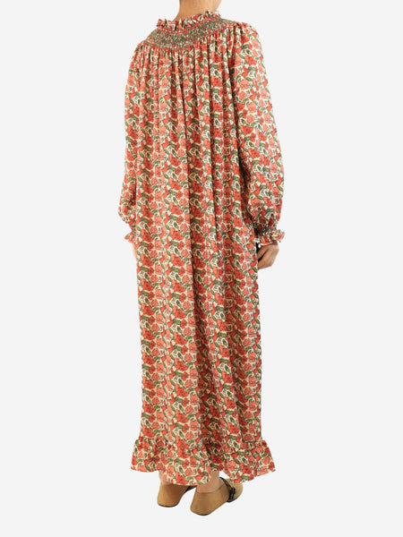 Pink floral maxi dress - One size alternate image