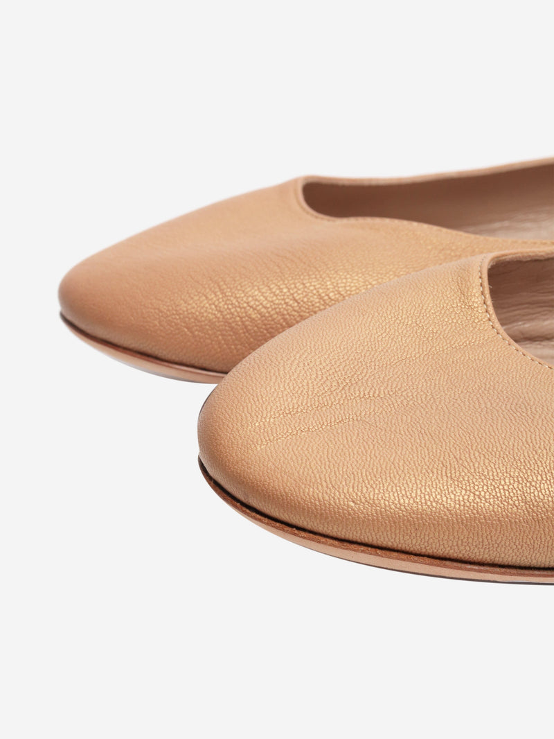 Gold ballet flats - size EU 40 (UK 7) Flat Shoes Chloe 