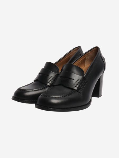Black high-heel loafers - size EU 38 alternate image