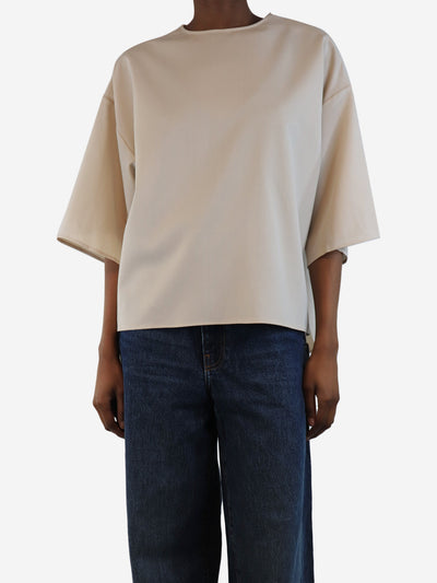 Fforme Cream flowy top - size XS Tops Fforme 