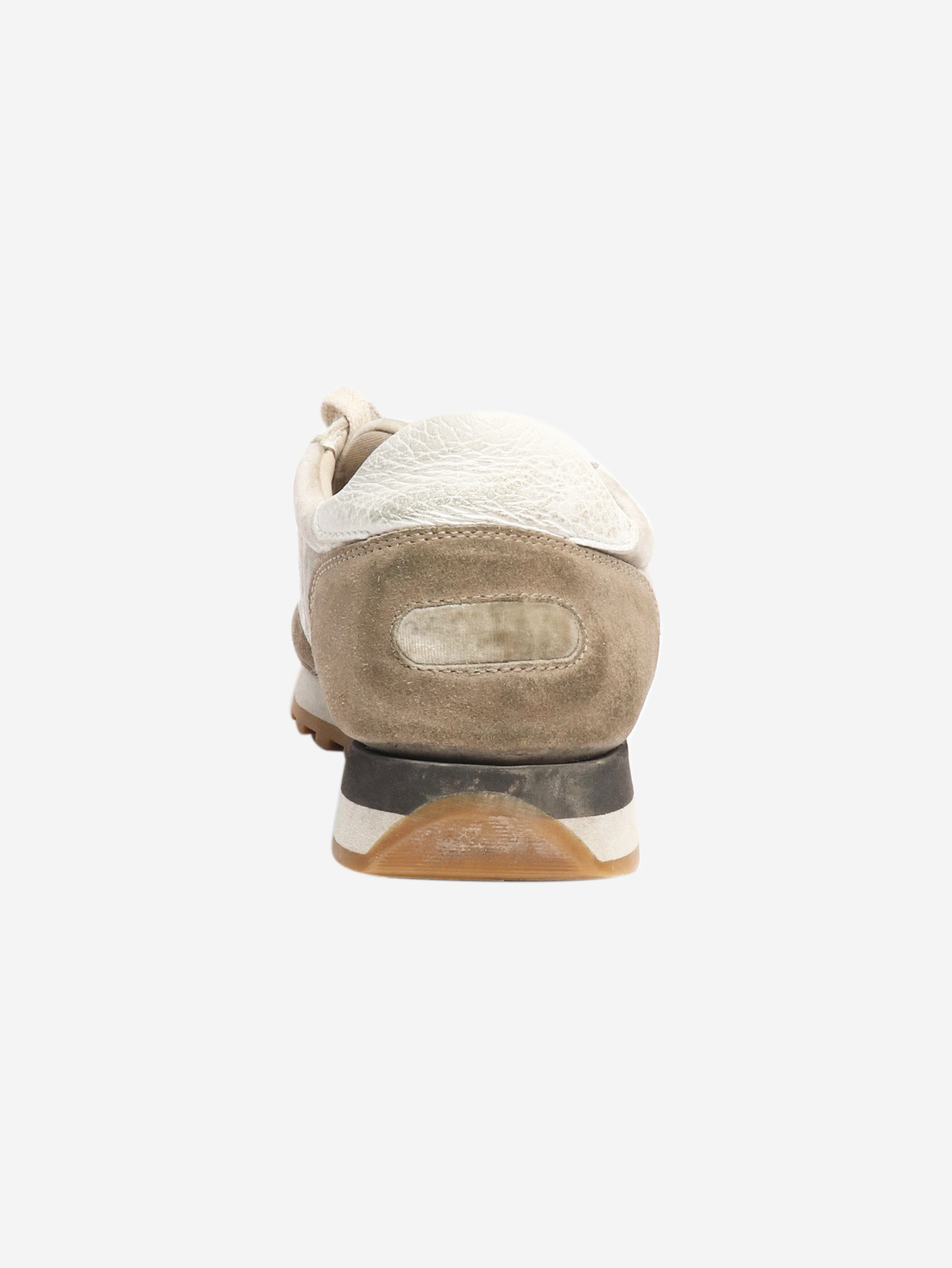 Taupe velvet and suede trainers - size EU 38 Trainers Brunello Cucinelli 