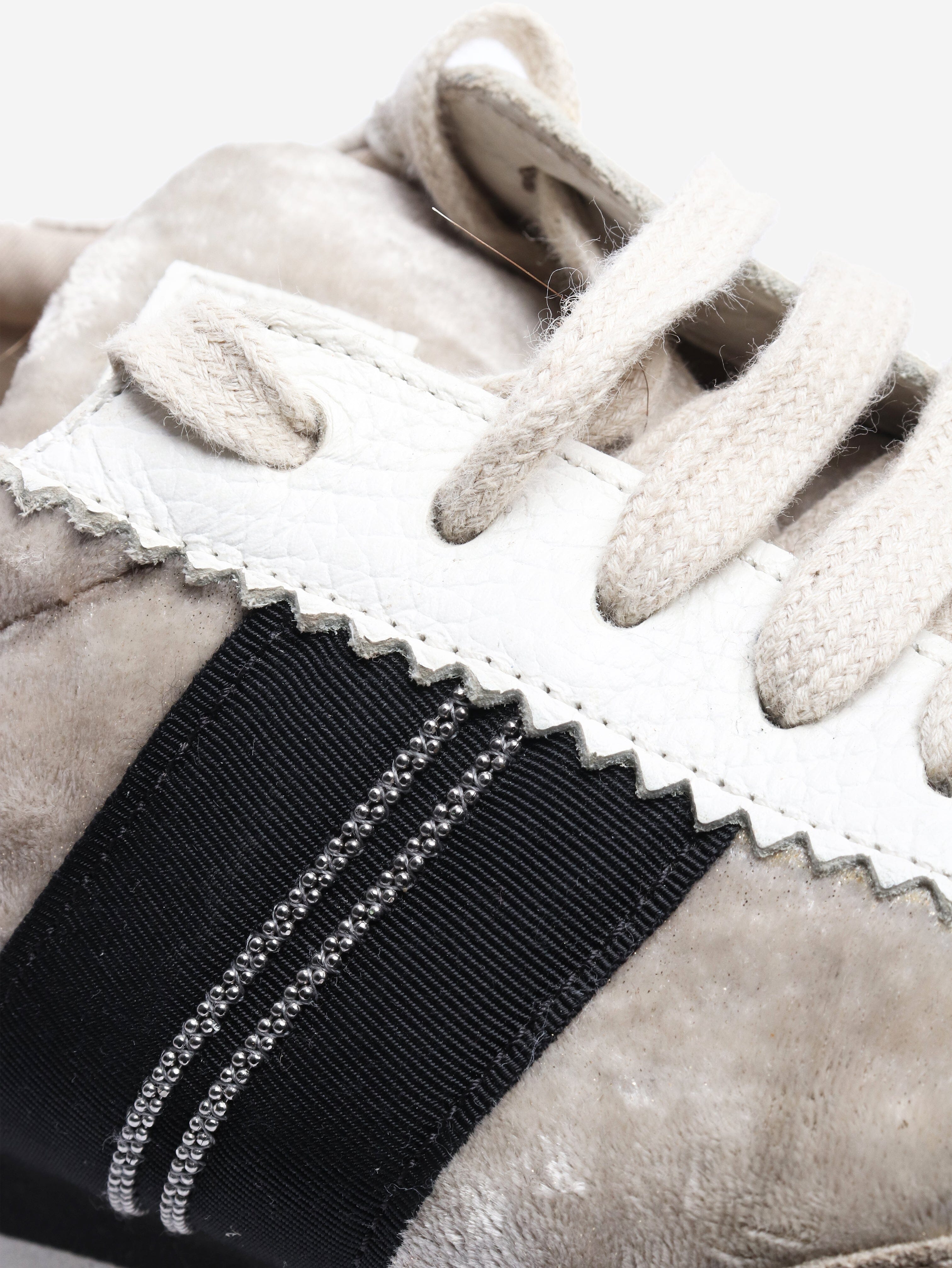 Taupe velvet and suede trainers - size EU 38 Trainers Brunello Cucinelli 
