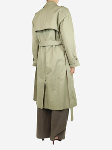 Anine Bing Sage green belted trench coat - size S