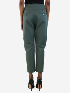 Isabel marant Etoile Green slim leg trousers - size UK 6