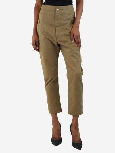 Khaki slim leg trousers - size UK 4 Trousers Isabel marant Etoile 