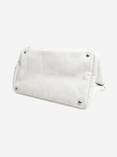 Ash grey denim bejewelled 2way tote Shoulder bags Prada 