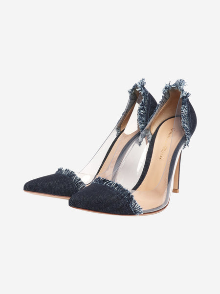 Blue denim lola plex heels - size EU 37.5 (UK 4.5) alternate image
