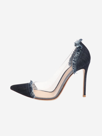 Blue denim lola plex heels - size EU 37.5 (UK 4.5) Heels Gianvito Rossi 
